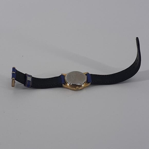 Vintage McKids Stainless Steel Back Japan Movt Blue Red Polkadot Time Child's - Picture 6 of 12